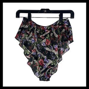 Vintage Victoria’s Secret Gold Label Floral High Cut Satin Bloomers Shorts M